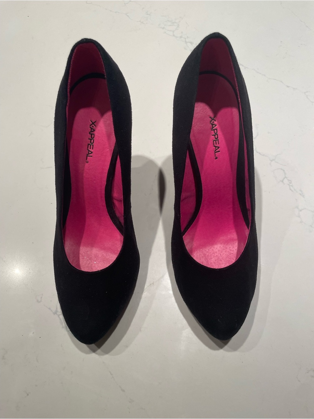 Xappeal Black Pumps with Pink Insole